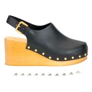 Authentic Stella McCartney Studded Vegan-Leather Platform Clogs size 39